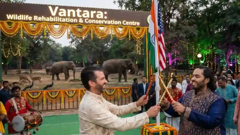 అమెరికా అధ్యక్షుడి కుమారుడి పర్యటన అంబానీలతో దాండియా – Us Pre...