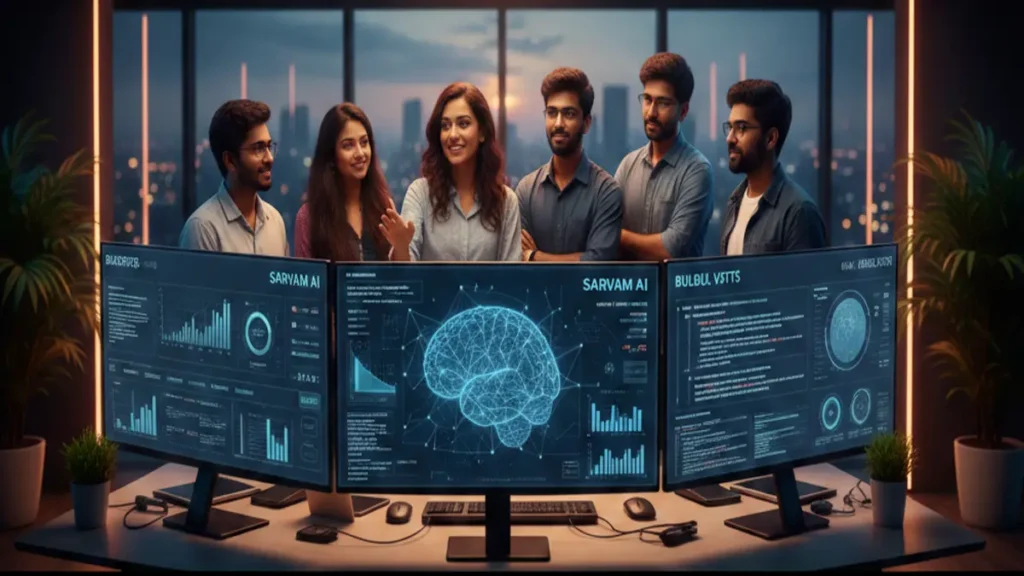 భారతీయ AI స్టార్టప్‌లు వేగంగా వృద్ధి చెందుతున్నాయి. ఒక యువ బృందం AI మోడళ్లను అభివృద్ధి చేస్తోంది.