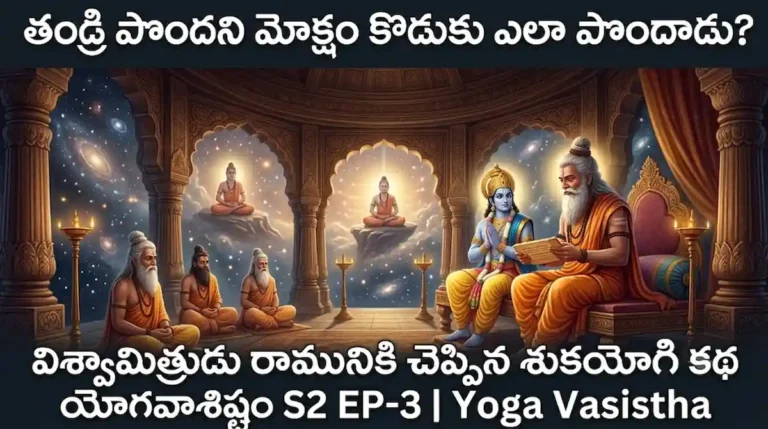 సిష్ఠ మహర్షి రామునికి జీవన్ముక్తి-విదేహముక్తి బోధిస్తున్న దృశ్యం – యోగవాశిష్టం S2 EP-3