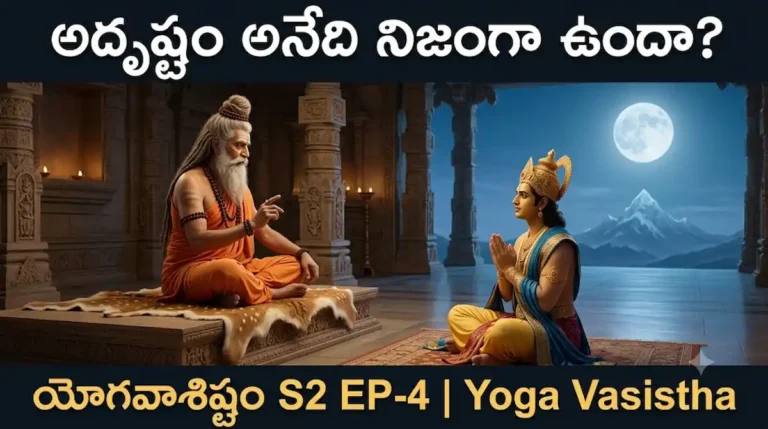 సిష్ఠ మహర్షి రామునికి పురుష ప్రయత్నం బోధిస్తున్న దృశ్యం – యోగవాశిష్టం S2 EP-4