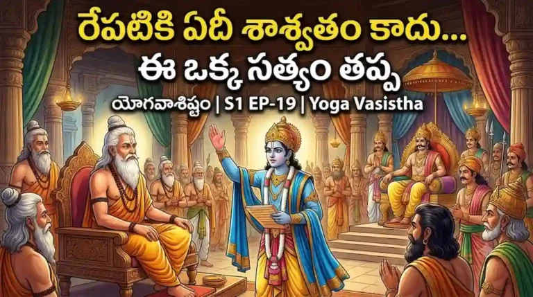 ఈ ప్రపంచంలో శాశ్వతంగా నిలిచేది ఏది అనే వశిష్ఠ మహర్షి బోధ