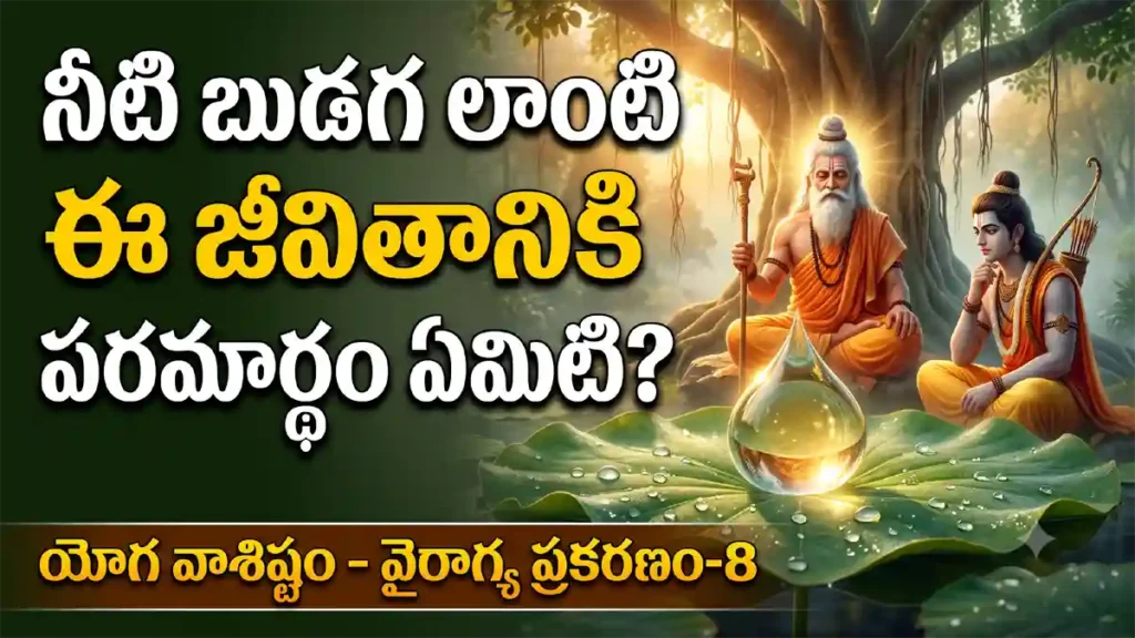 ముసలితనం కోసం ఎదురుచూస్తున్నారా? ఈ యోగవాశిష్ఠ కథనం మీ కోసమే.యోగవాశిష్ఠం తెలుగు