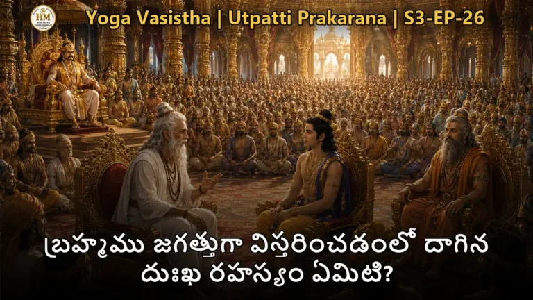 ద్వితీయలీల ఆకాశ మార్గంలో కుమారితో ప్రయాణిస్తున్న దృశ్యం - యోగవాశిష్టం