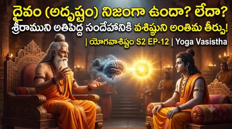 అదృష్టం నిజంగా ఉందా? పాత కర్మలను స్వప్రయత్నంతో ఎలా జయించాలో వశిష్ఠుడు చెప్పిన సైకలాజికల్ సీక్రెట్స్