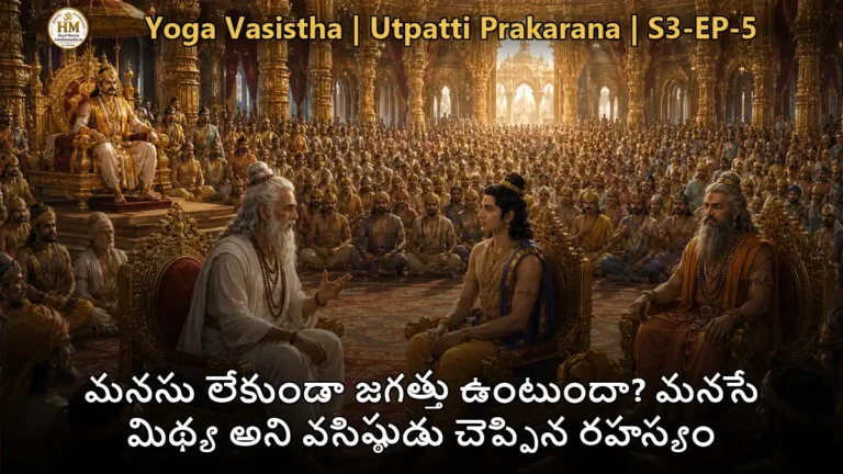 వసిష్ఠ మహర్షి శ్రీరామునికి మనసు తత్వం బోధిస్తున్న దృశ్యం, యోగవాశిష్టం