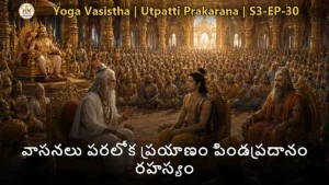 యోగవాశిష్టం S3 EP-30 వాసనలు పరలోక ప్రయాణం పిండప్రదానం దృశ్యం