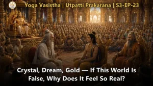 Sage Vasistha teaching Rama about the illusory nature of the world - Yoga Vasistha