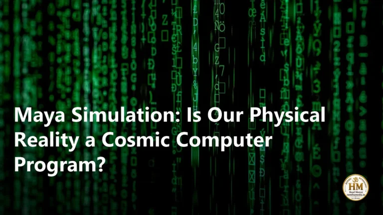 Maya Simulation: Is Our Physical Reality a Cosmic Computer Program?