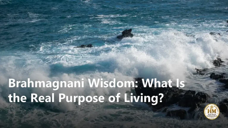 Brahmagnani Wisdom: What Is the Real Purpose of Living?