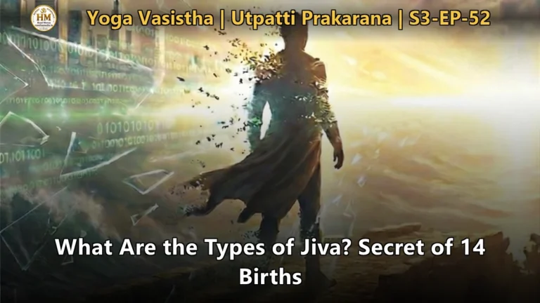 Sage Vasistha explaining the 14 classifications of the Jiva to Sri Rama