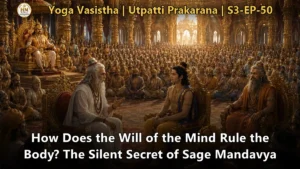 Sage Vasistha teaching Sri Rama about the nature of the mind and Chidakasha