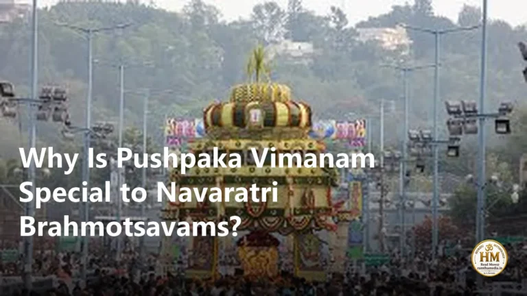 Why Is Pushpaka Vimanam Special to Navaratri Brahmotsavams?