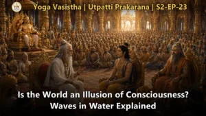 Sage Vasistha instructing Sri Rama on Consciousness and the nature of the cosmos - Yoga Vasistha