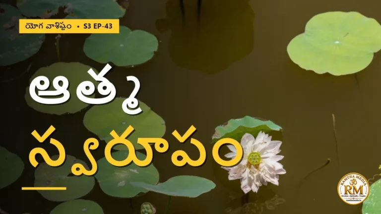 ఆత్మ స్వరూపం ఏమిటి? కర్కటి ప్రశ్నలకు మంత్రి అద్భుత సమాధానం | యోగ వాశిష్టం S3 EP-43 | Yoga Vasistha