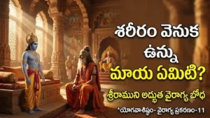 శరీరం వెనుక ఉన్న మాయ ఏమిటి? శ్రీరాముని అద్భుత వైరాగ్య బోధ *యోగవాశిష్ఠం- వైరాగ్య ప్రకరణం-11