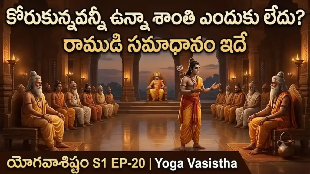 కోరుకున్నవన్నీ ఉన్నా శాంతి ఎందుకు లేదు? రాముడి సమాధానం ఇదే | యోగ వాశిష్టం S1 EP-20 | Yoga Vasistha