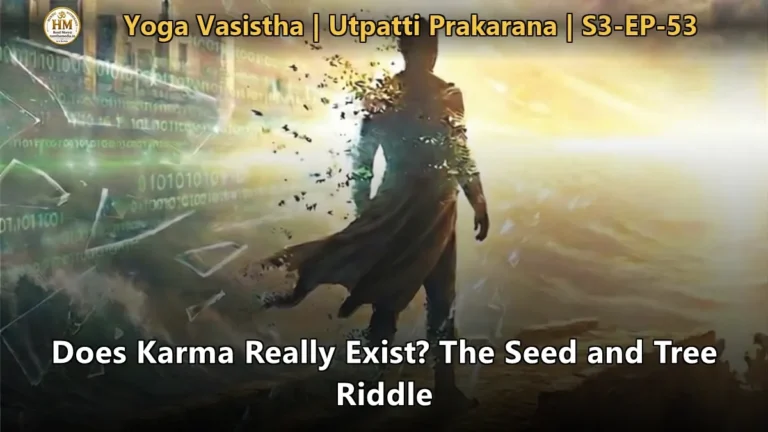 Sage Vasistha instructing Sri Rama on the philosophy of karma in Yoga Vasistha