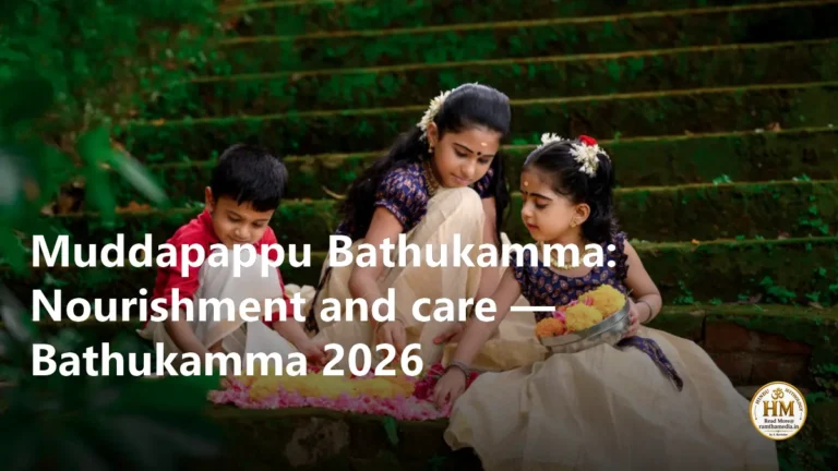 Muddapappu Bathukamma: Nourishment and care — Bathukamma 2026
