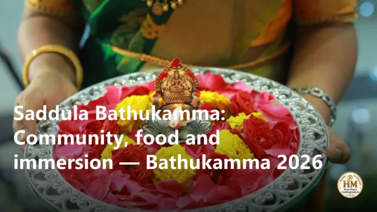 Saddula Bathukamma: Community, food and immersion — Bathukamma 2026