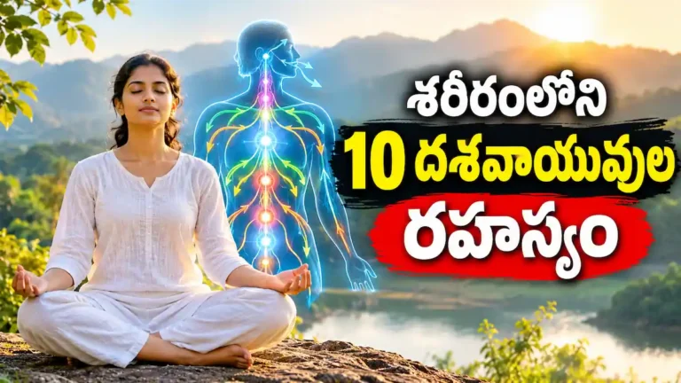 దశవాయువులు మరియు శరీరంలోని పది ప్రాణ వాయువుల పనితీరును తెలిపే ఆయుర్వేద ప్రాణాయామ సాధన